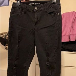 Black rockstar jeans